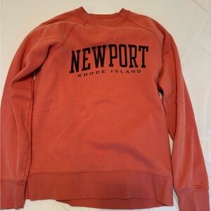 Orange Crewneck Sweater Newport RI